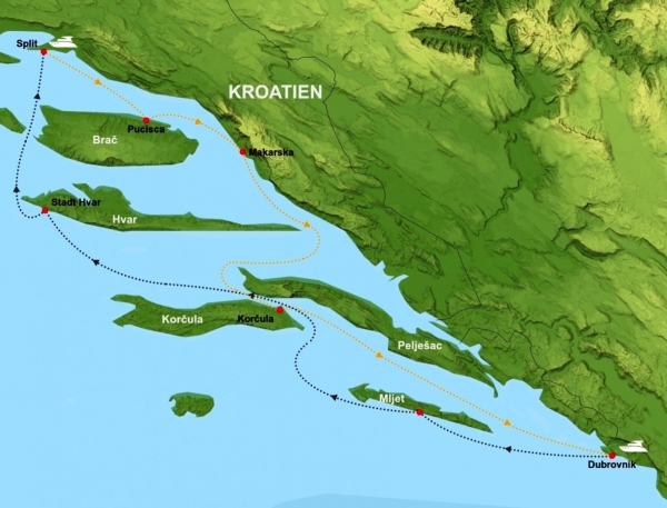 kroatien motoryacht reise